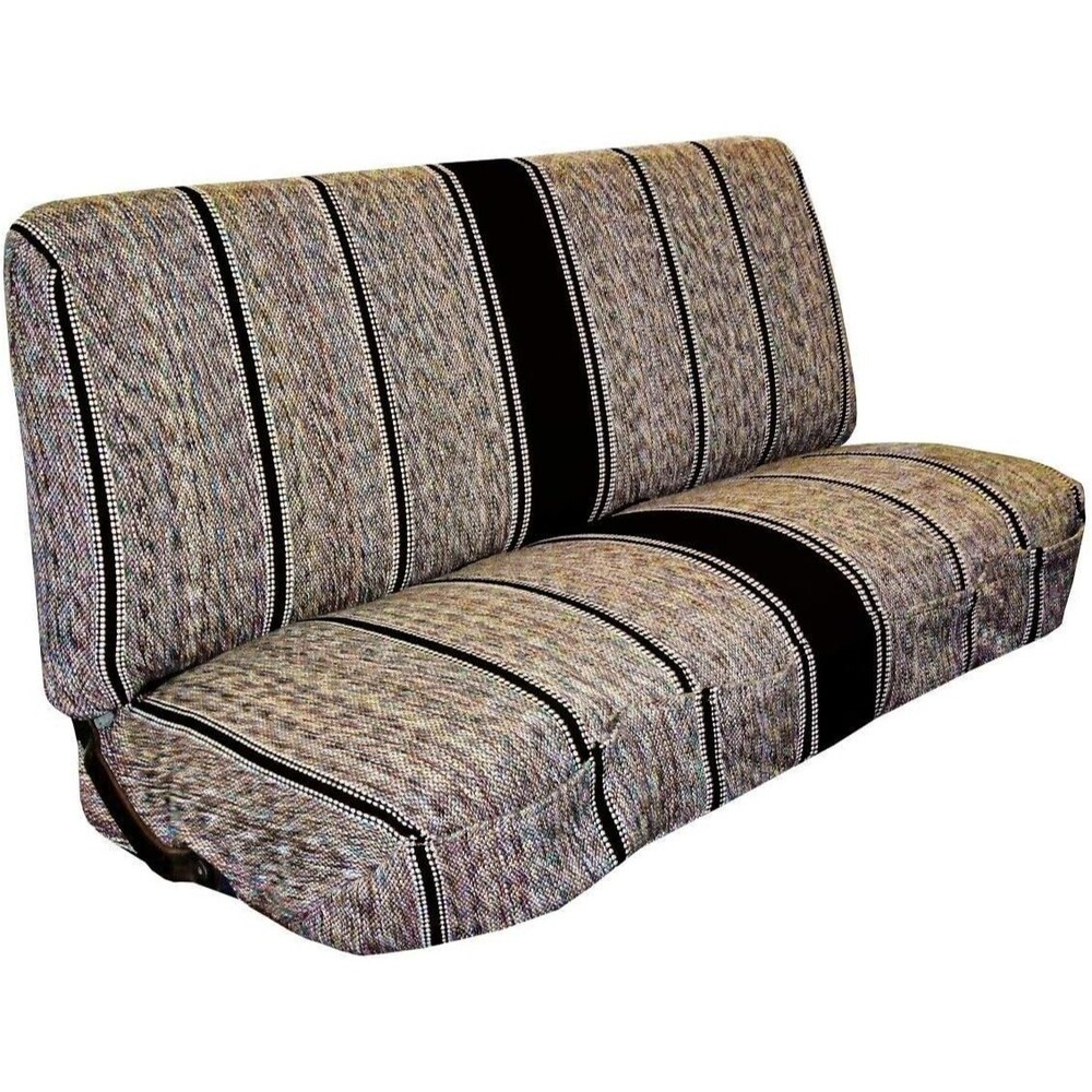 Universal Baja Saddle Blanket Bench Full Size Seat Cover, BLACK